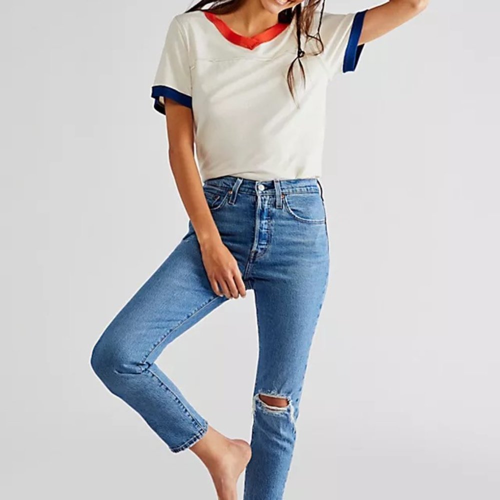 Free People Stella Skinny Jeans